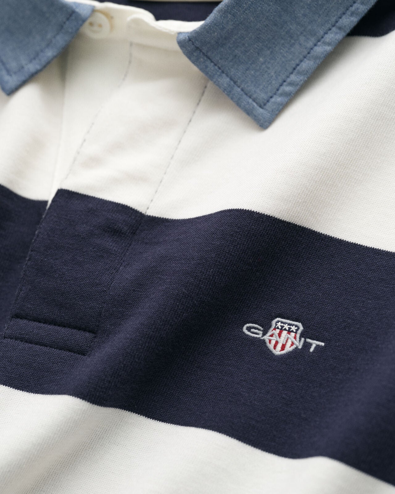 Μπλούζα Heavy Rugger Ριγέ Σε Κανονική Γραμμή GANT