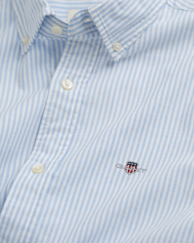Πουκάμισο Banker Ρίγα Classic Oxford Shirt Σε Στενή Γραμμή GANT