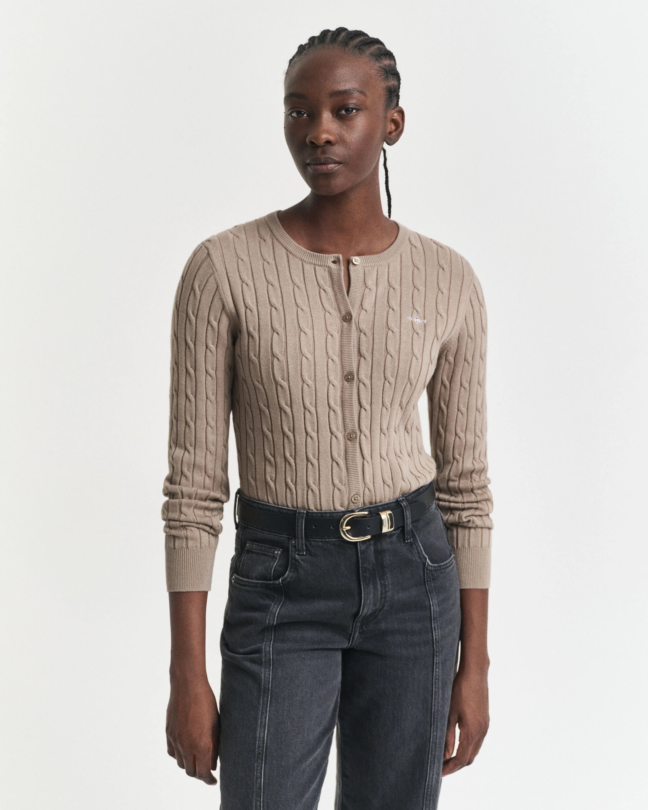 Βαμβακερή Ζακέτα Cable