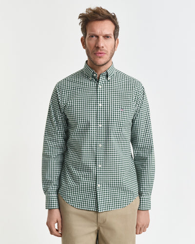 Πουκάμισο Καρό Gingham Poplin Σε Κανονική Γραμμή GANT