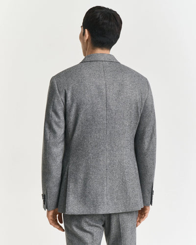 Στενή Γραμμή Flannel Herringbone Suit Jacket GANT