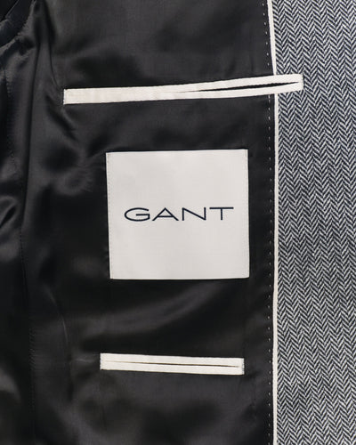 Στενή Γραμμή Flannel Herringbone Suit Jacket GANT
