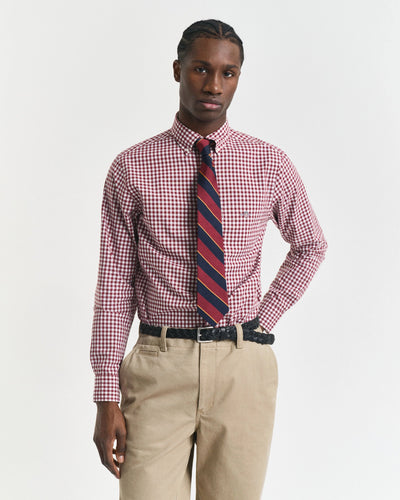 Πουκάμισο Καρό Gingham Poplin Σε Κανονική Γραμμή GANT