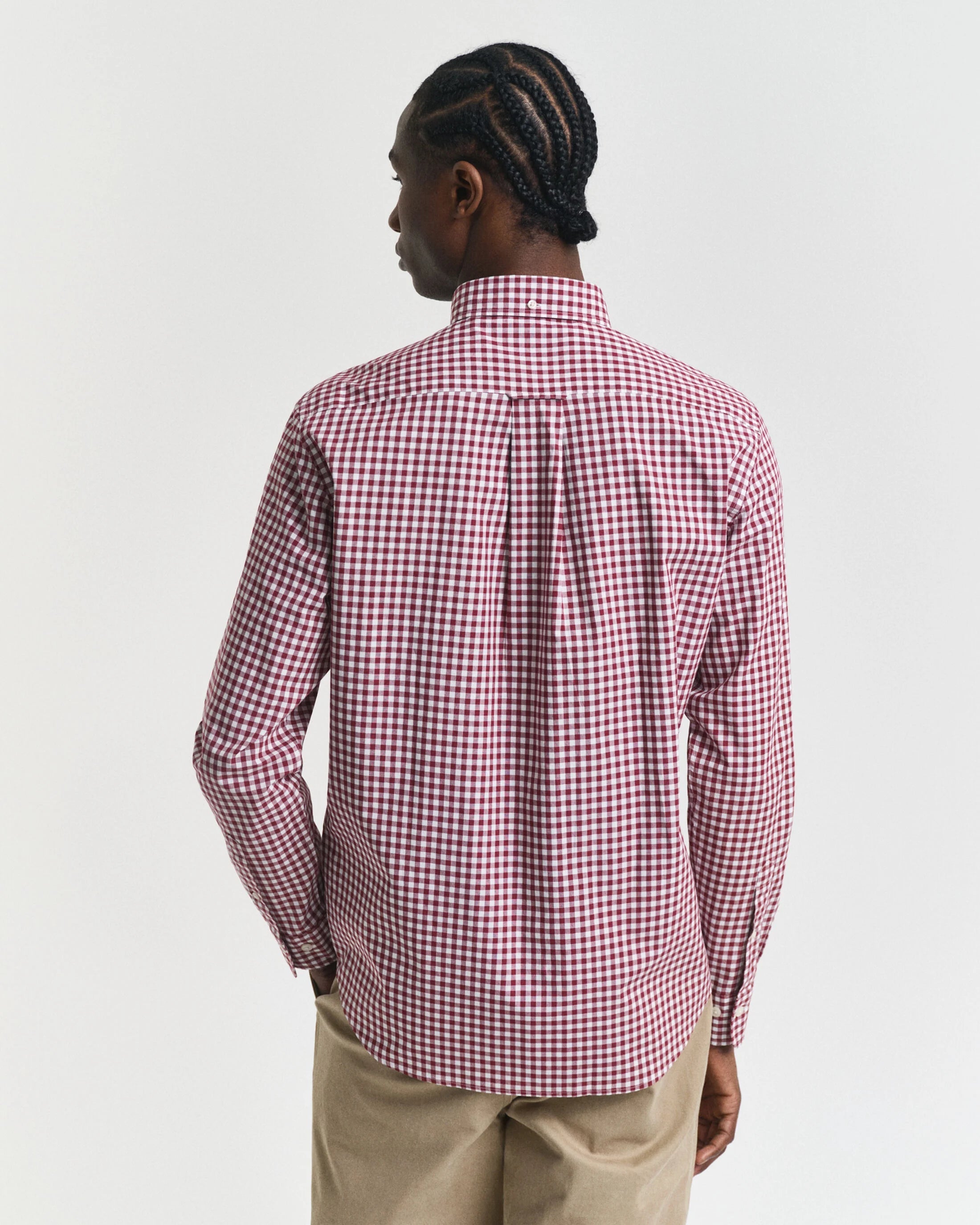 Πουκάμισο Καρό Gingham Poplin Σε Κανονική Γραμμή