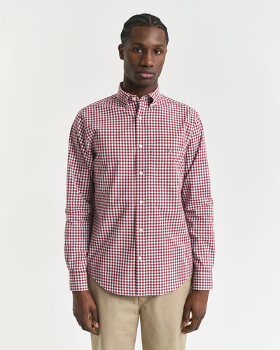 Πουκάμισο Καρό Gingham Poplin Σε Κανονική Γραμμή GANT