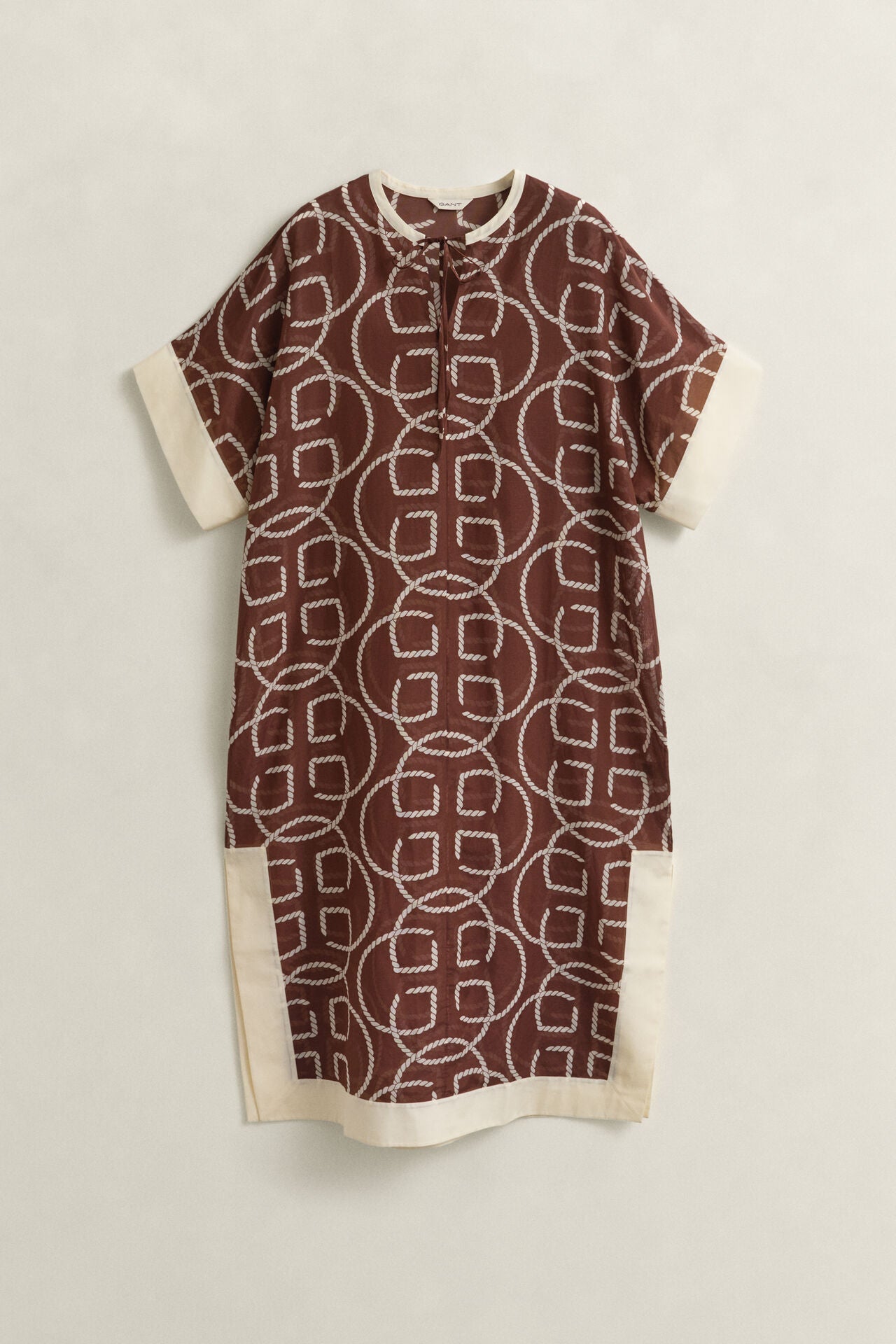 Καφτάνι Monogram Από Μετάξι & Βαμβάκι GANT