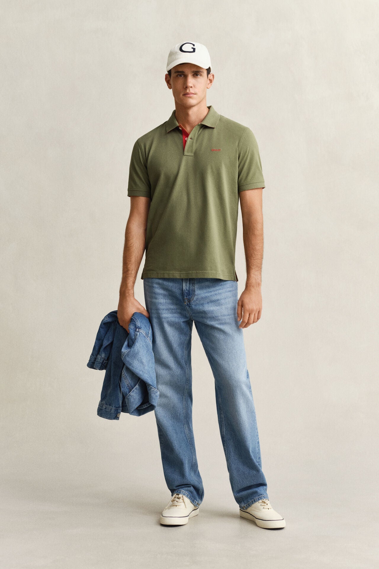 Μπλούζα Πόλο Piqué Με Χρωματική Αντίθεση