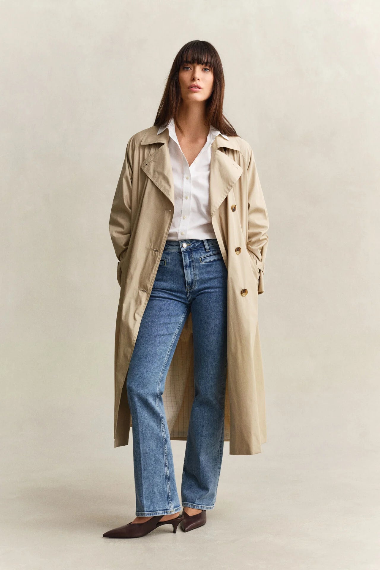 Παντελόνι Τζιν Καμπάνα Με Μονόγραμμα