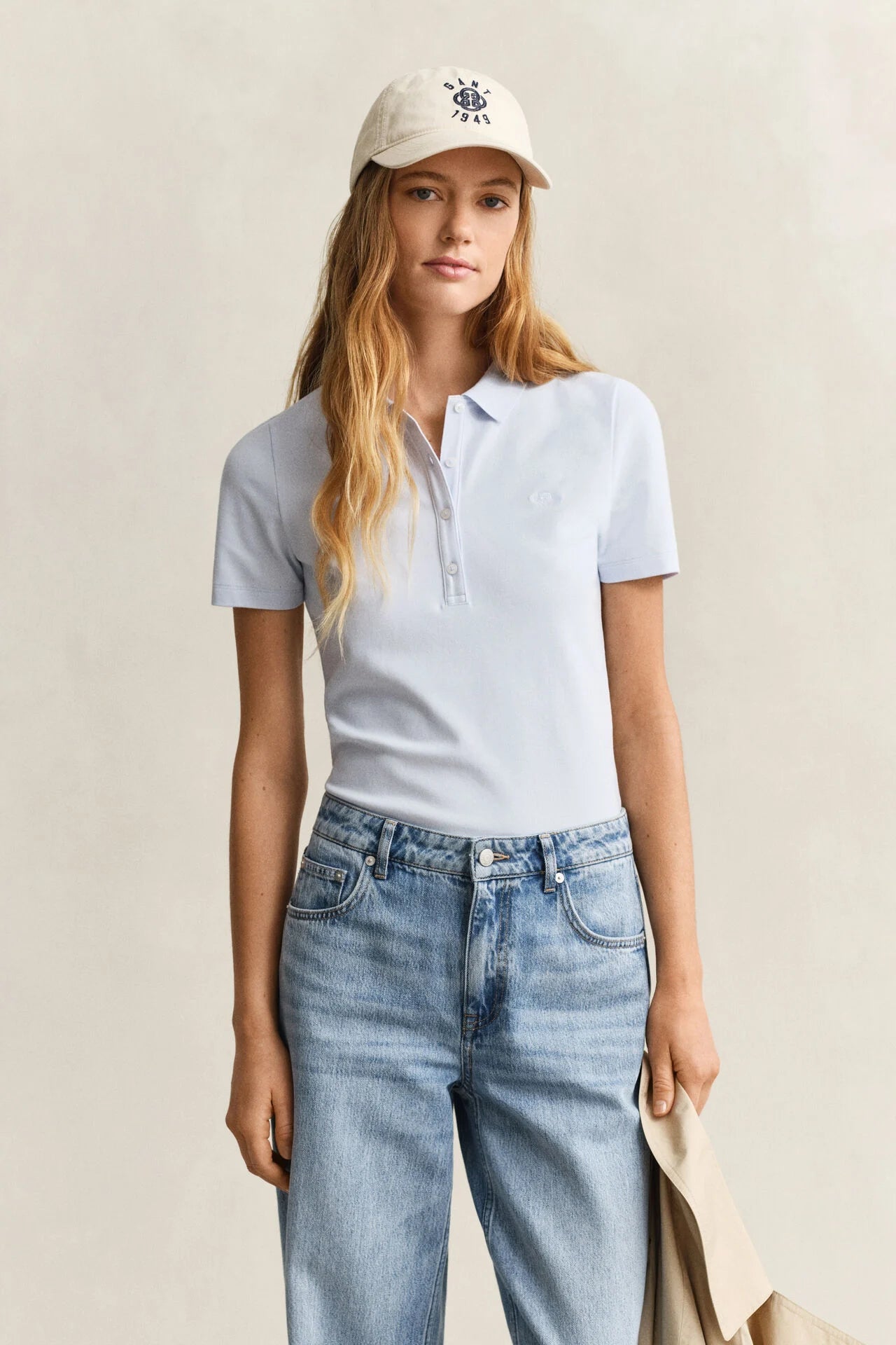 Μπλούζα Πόλο Πικέ Σε Στενή Γραμμή