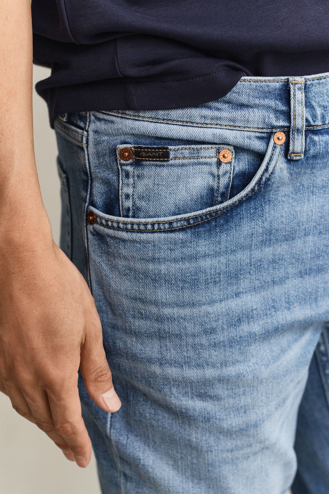 Παντελόνι Τζιν Σε Στενή Γραμμή (L34) GANT