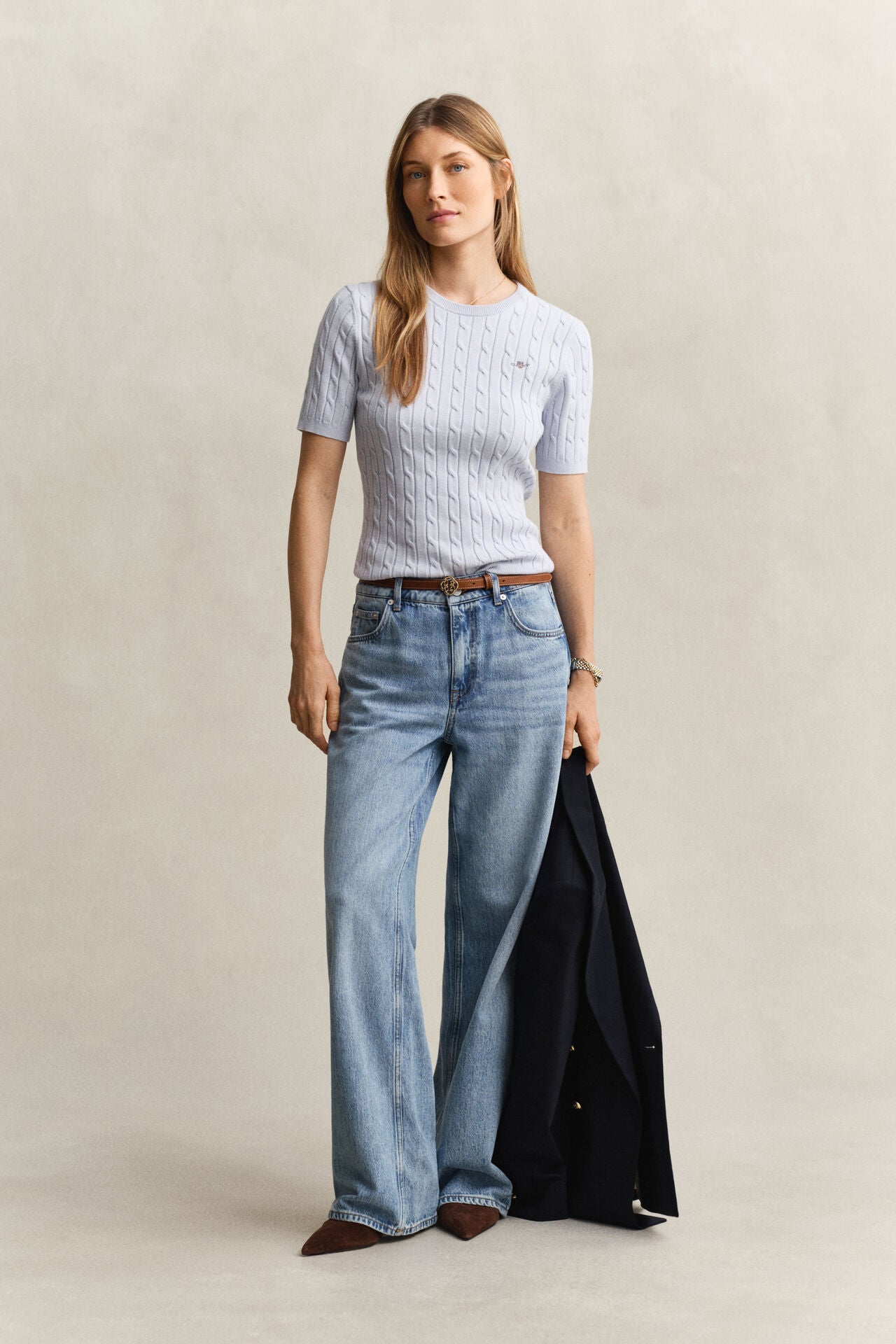 Πουλόβερ Mε Κοντά Μανίκια & Λογότυπο Archive Shield GANT