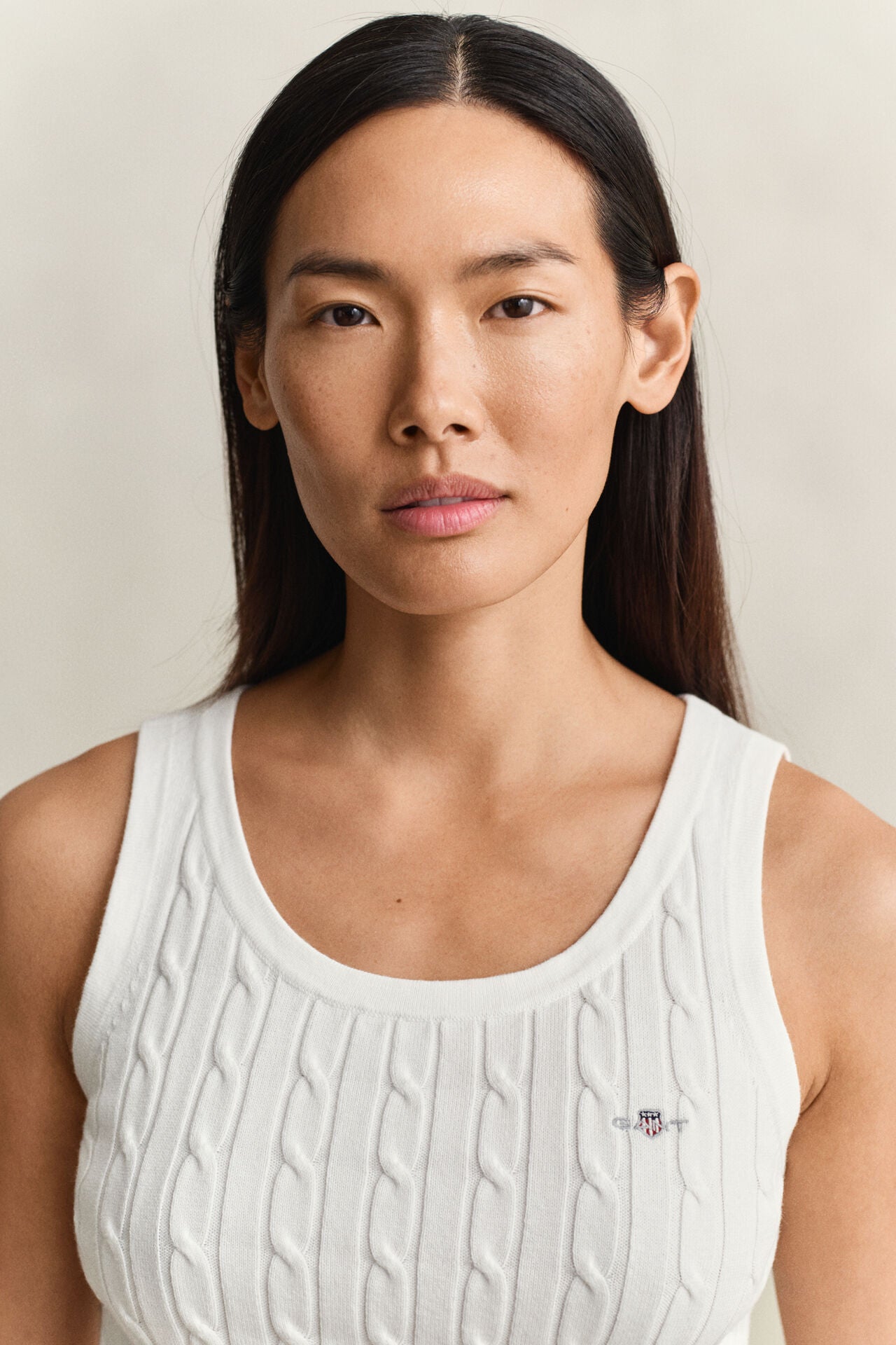 Αμάνικο Τοπ Με Πλέξη Cable GANT