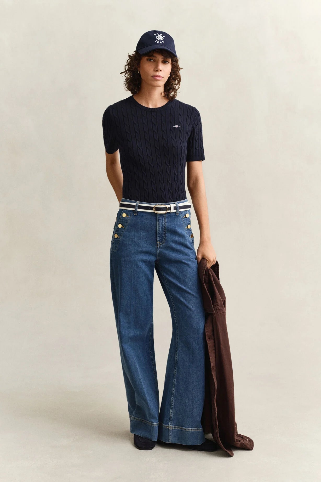 Πουλόβερ Mε Κοντά Μανίκια & Λογότυπο Archive Shield GANT