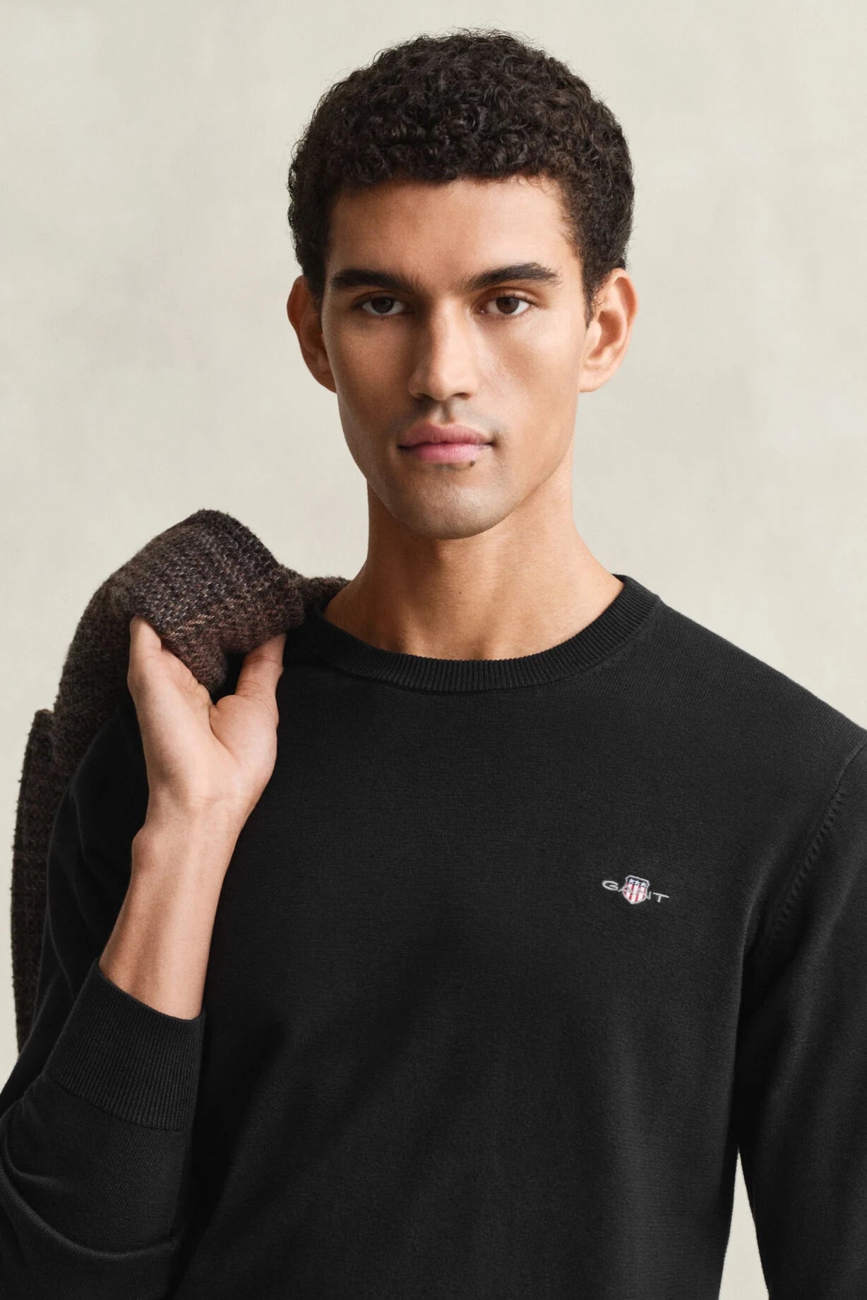 Πουλόβερ Βαμβακερό Με Λαιμόκοψη GANT