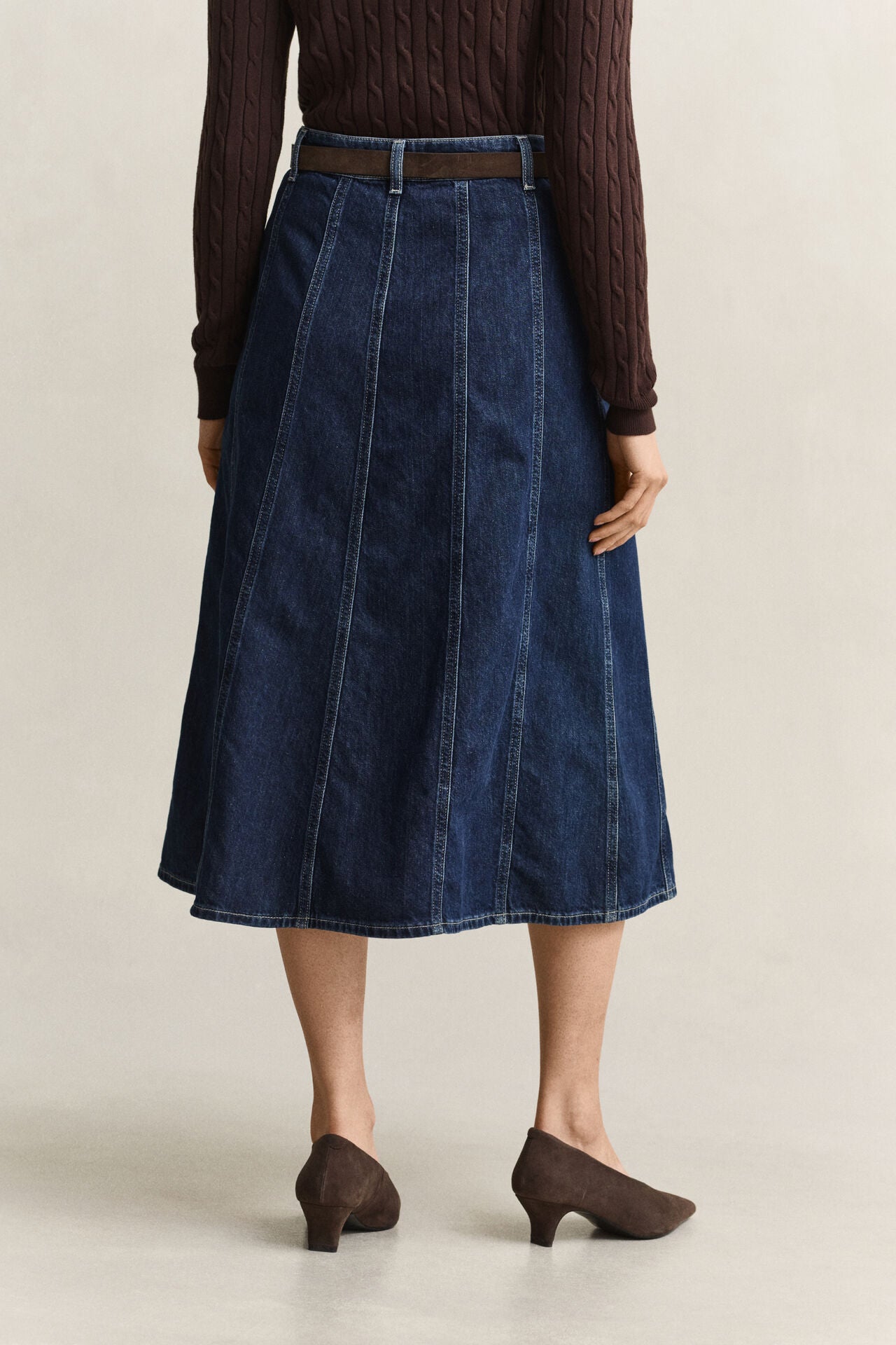 Denim Flared Φούστα