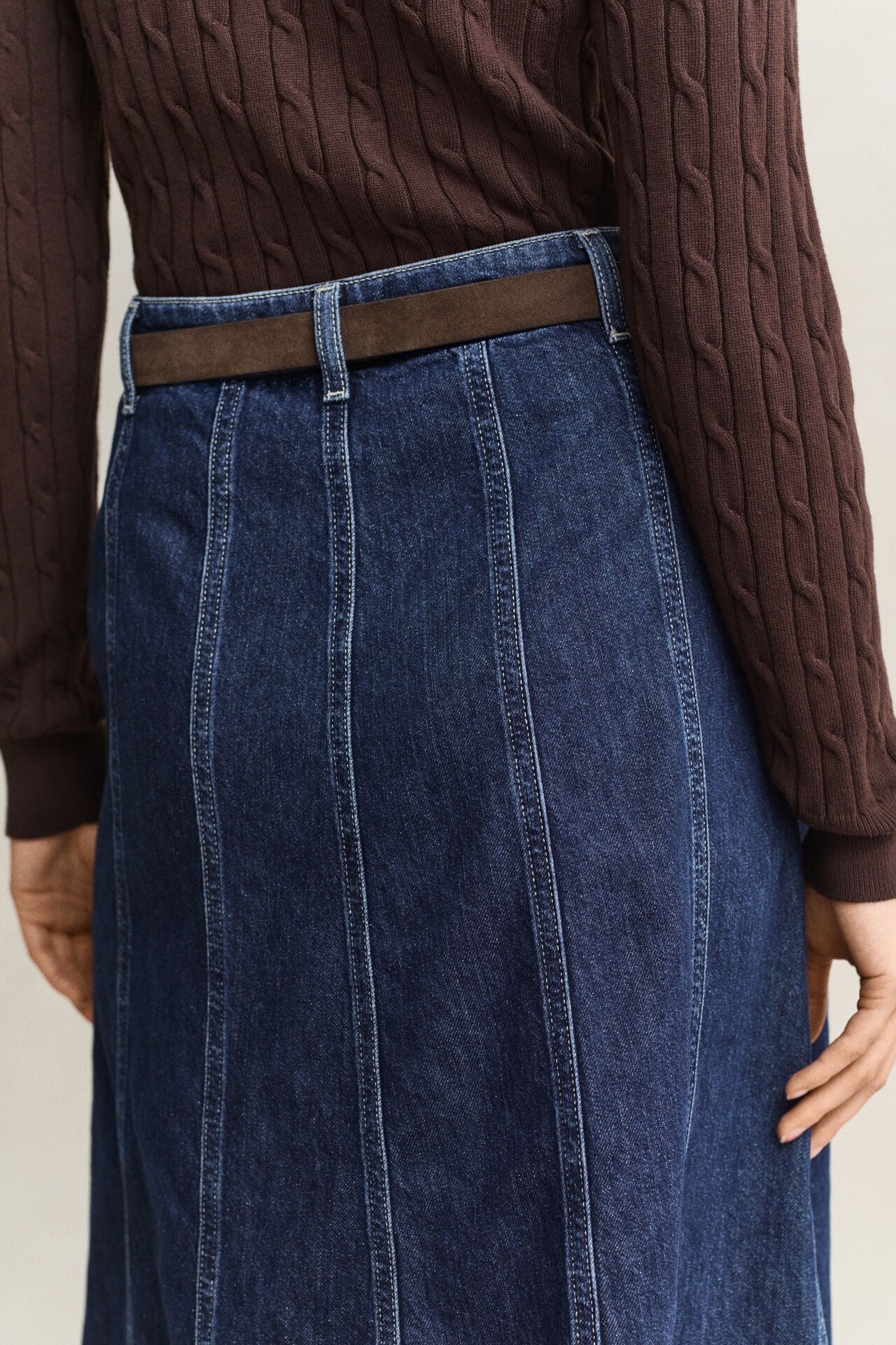 Denim Flared Φούστα
