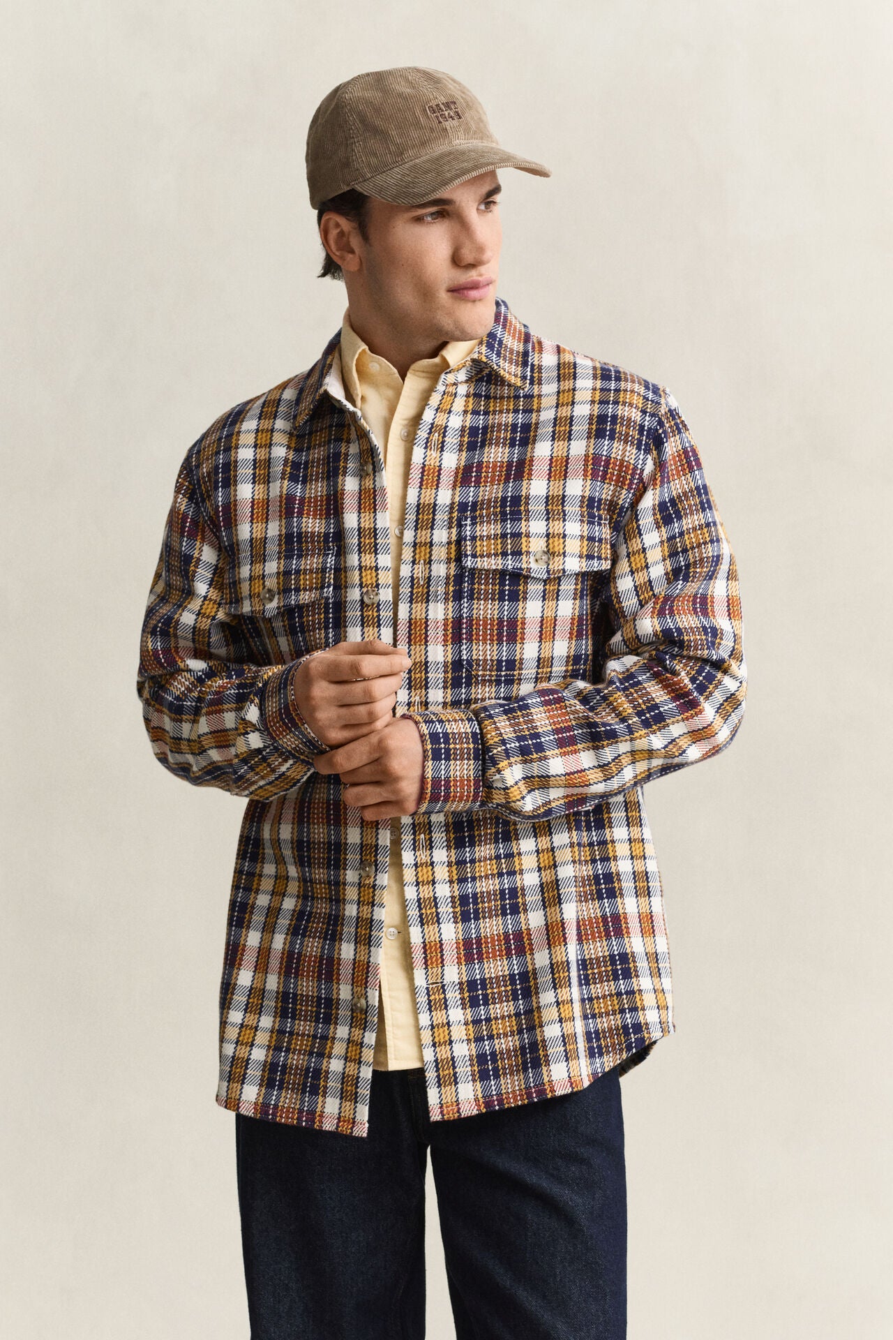 Καρό Twill Overshirt